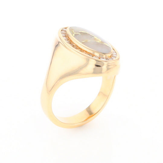 Gold Quartz Ring Lady’s