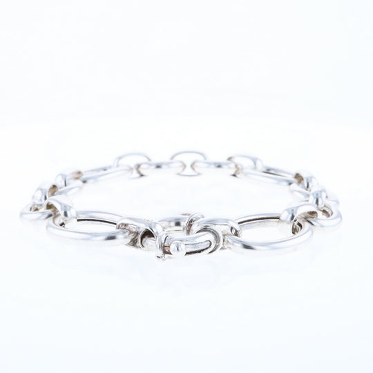 Sterling Silver Open Cable Link Bracelet