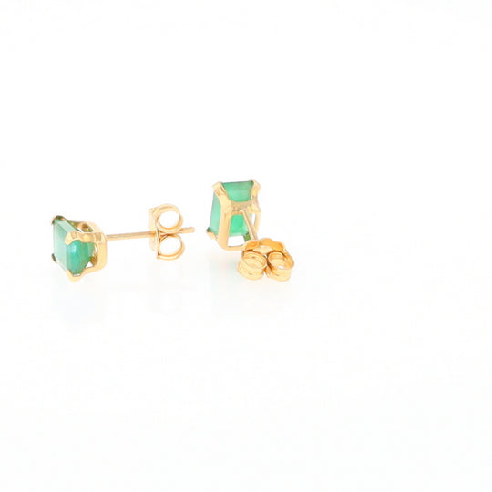 Emerald Stud Earrings