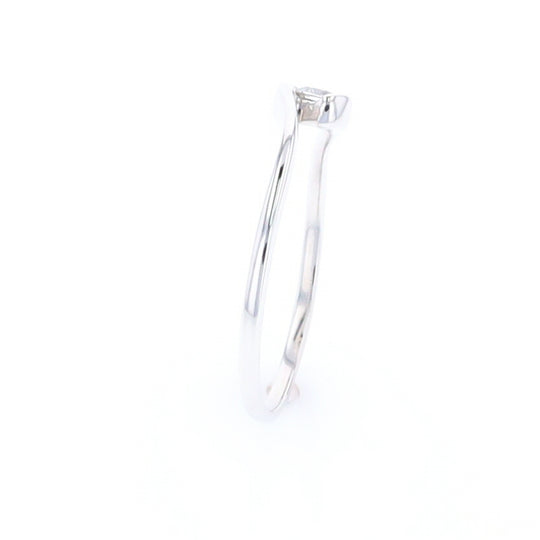 White Gold Wrap Solitaire Ring