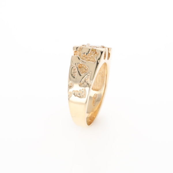 Men's Faux Nugget Style Diamond Ring