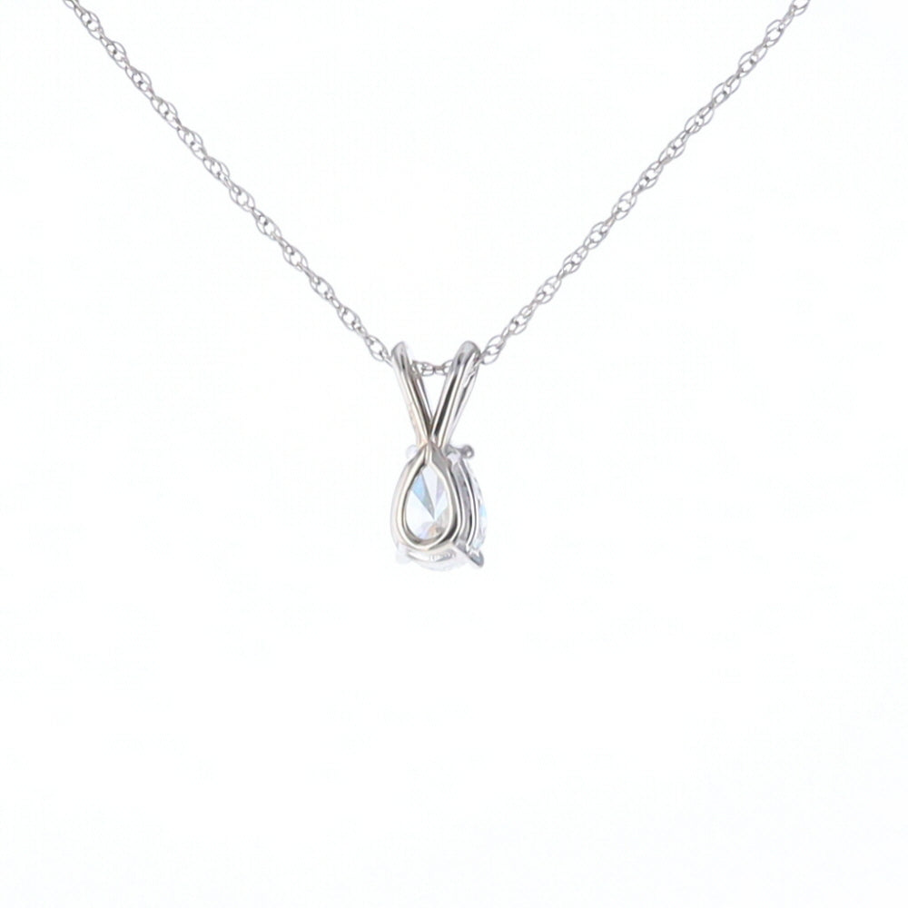 Pear Diamond Solitaire Pendant