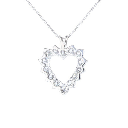 Open Heart Diamond Pendant