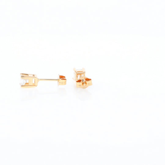 0.48ctw Princess Cut Diamond Studs