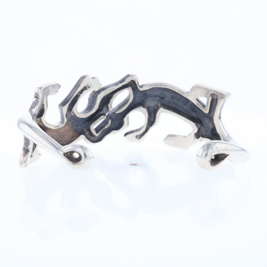 Sterling Silver Lizard Cuff Bracelet