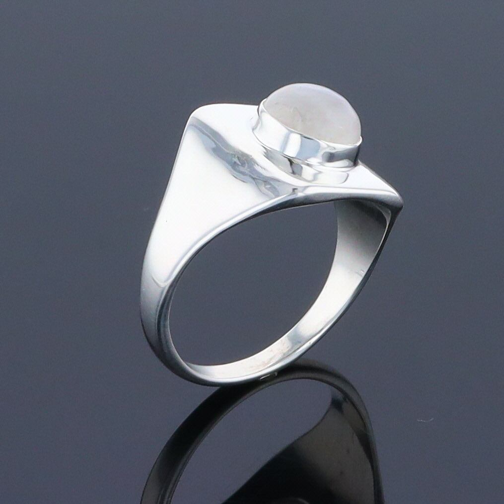 Bezel Moonstone Ring