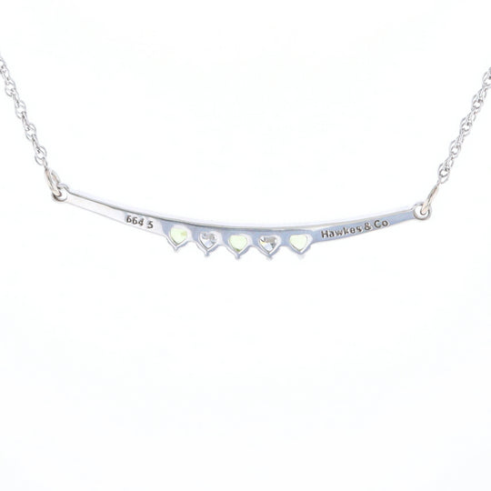 Peridot & Diamond Mother's Necklace