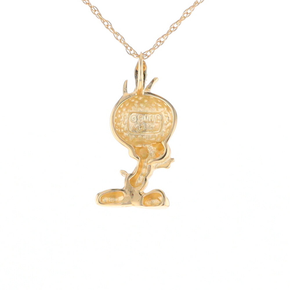 Gold Tweety Bird Pendant