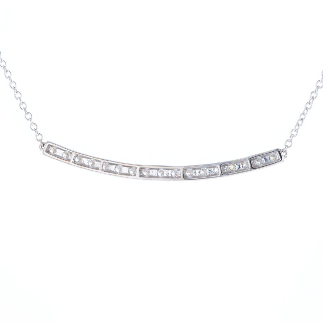 Diamond Bar Necklace