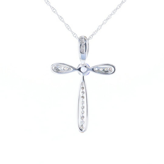 Tanzanite Cross Necklace