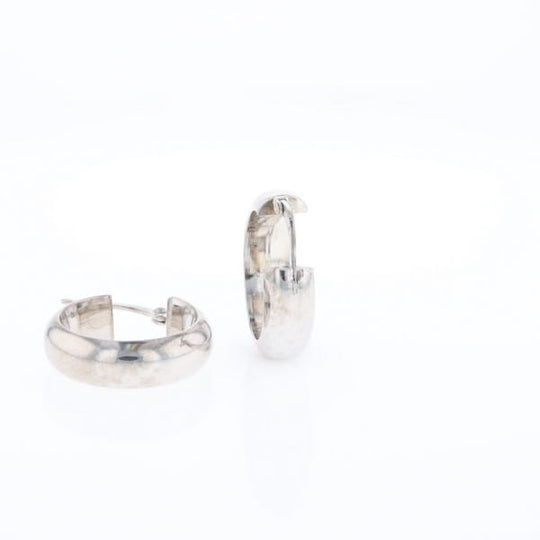 Hollow Round Tube Hoop Earrings