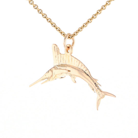 Gold Sailfish Pendant