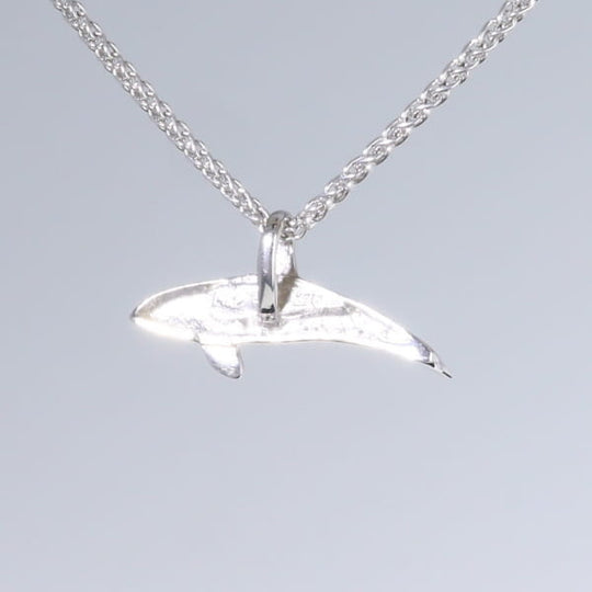 Opal Pendant Inlaid Realistic Orca Killer Whale Design