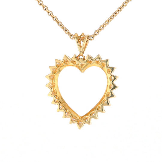 Diamond Halo Heart Pendant