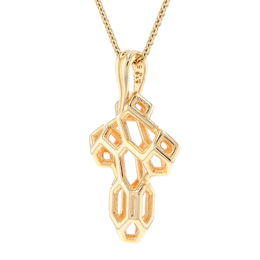 Voronoi Cross Pendant