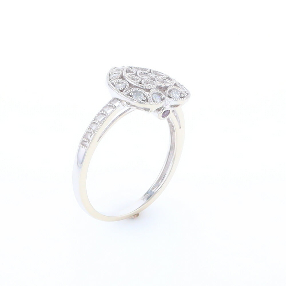 Open Heart Filigree Ring