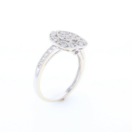 Open Heart Filigree Ring