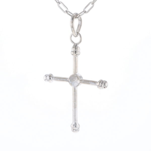 Silver Peridot Cross