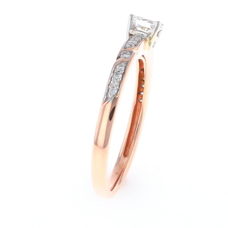 Rose Gold Oval Diamond Engagement Ring