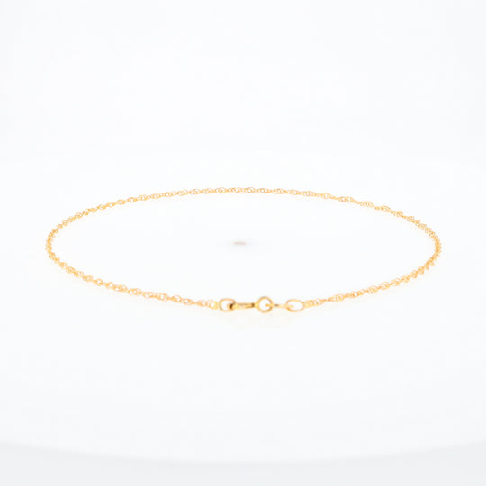 Gold Singapore Anklet