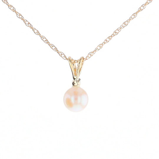 Pearl Pendant with Diamond Accent