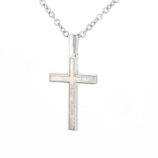 Sugilite 3 Section Inlaid Cross Pendant