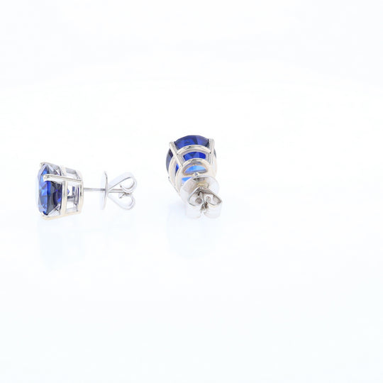 Imitation Sapphire Stud Earrings