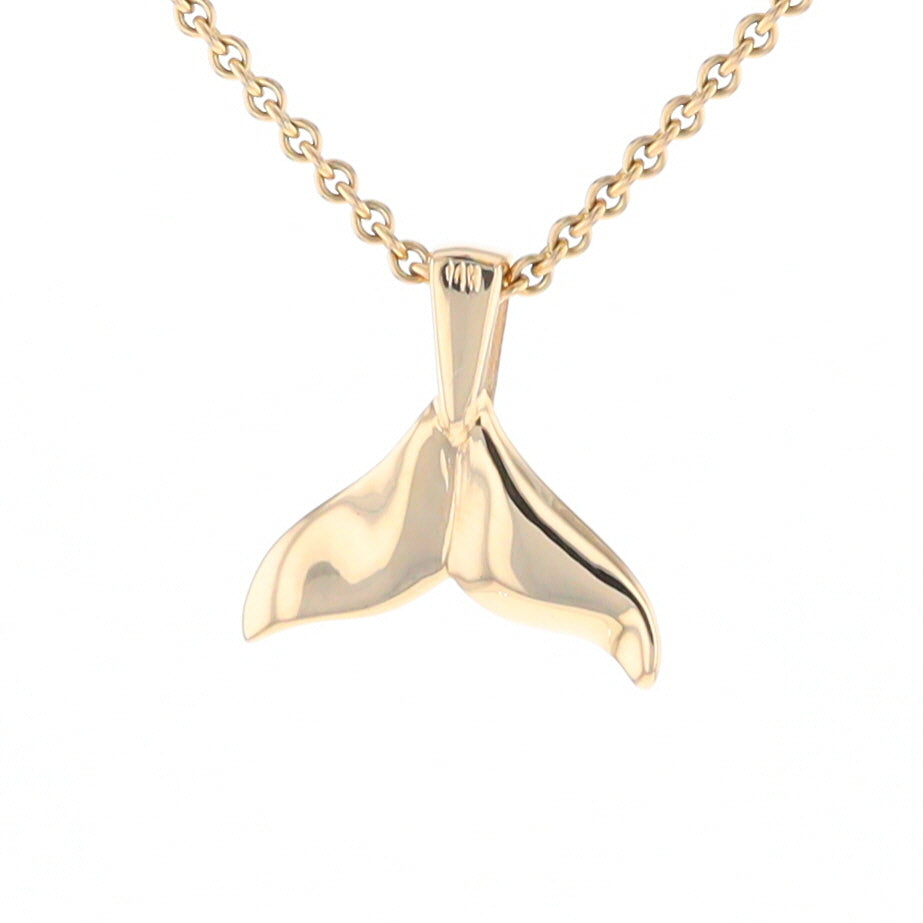 Whale Tail Necklaces Natural Nuggets Inlaid Sea Life Pendant