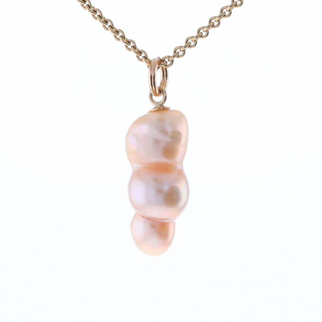 Baroque Triple Pearl Pendant