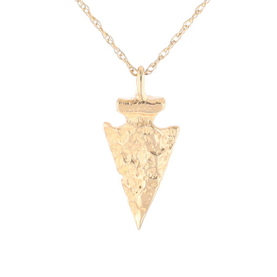 Gold Arrowhead Pendant