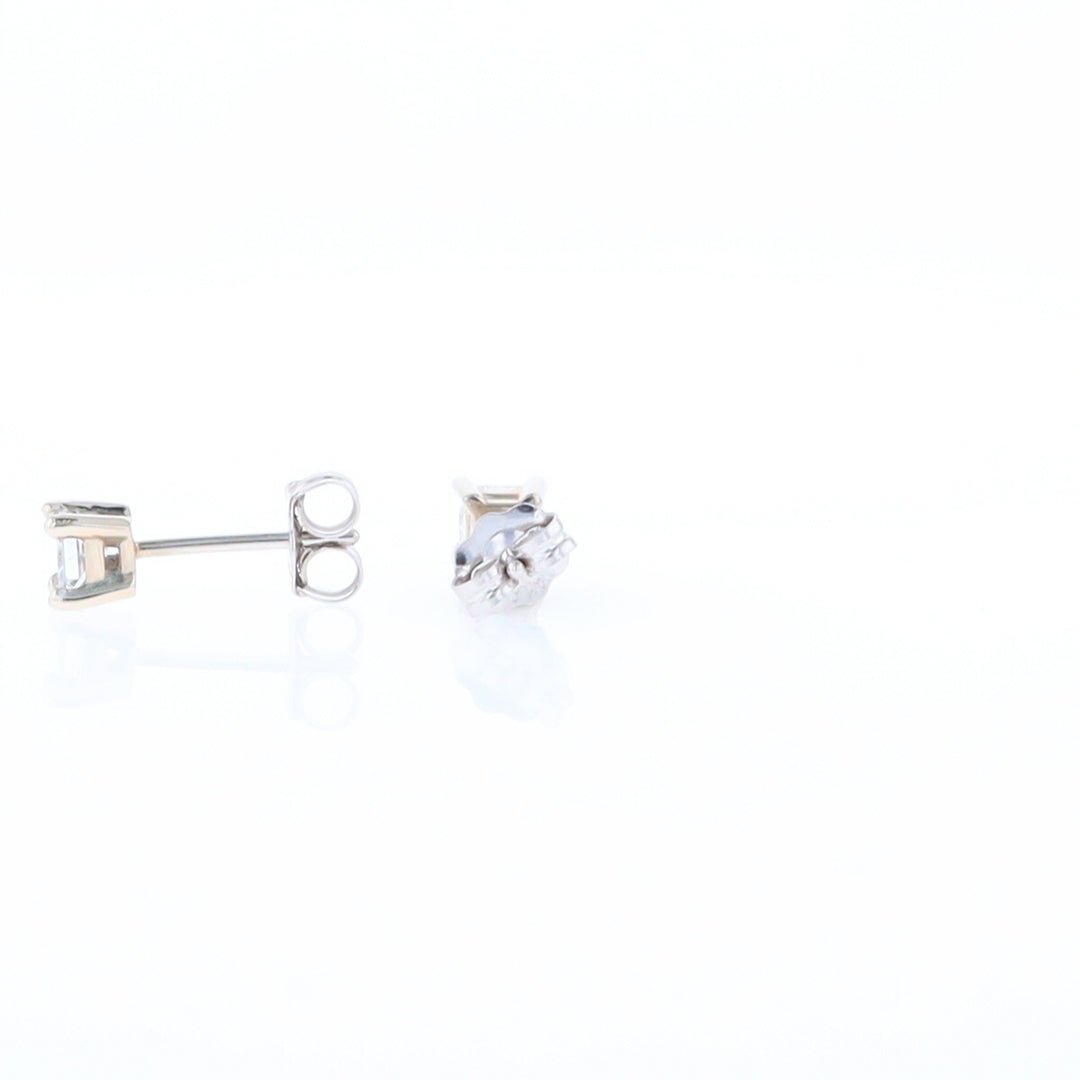 0.43ctw Princess Cut Diamond Stud Earrings