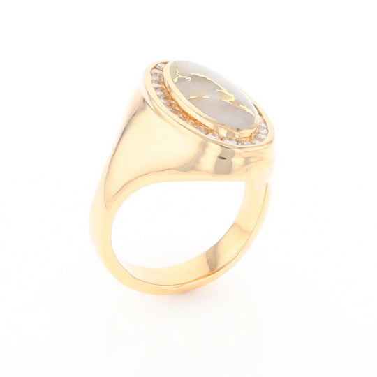 Gold Quartz Ring Lady’s