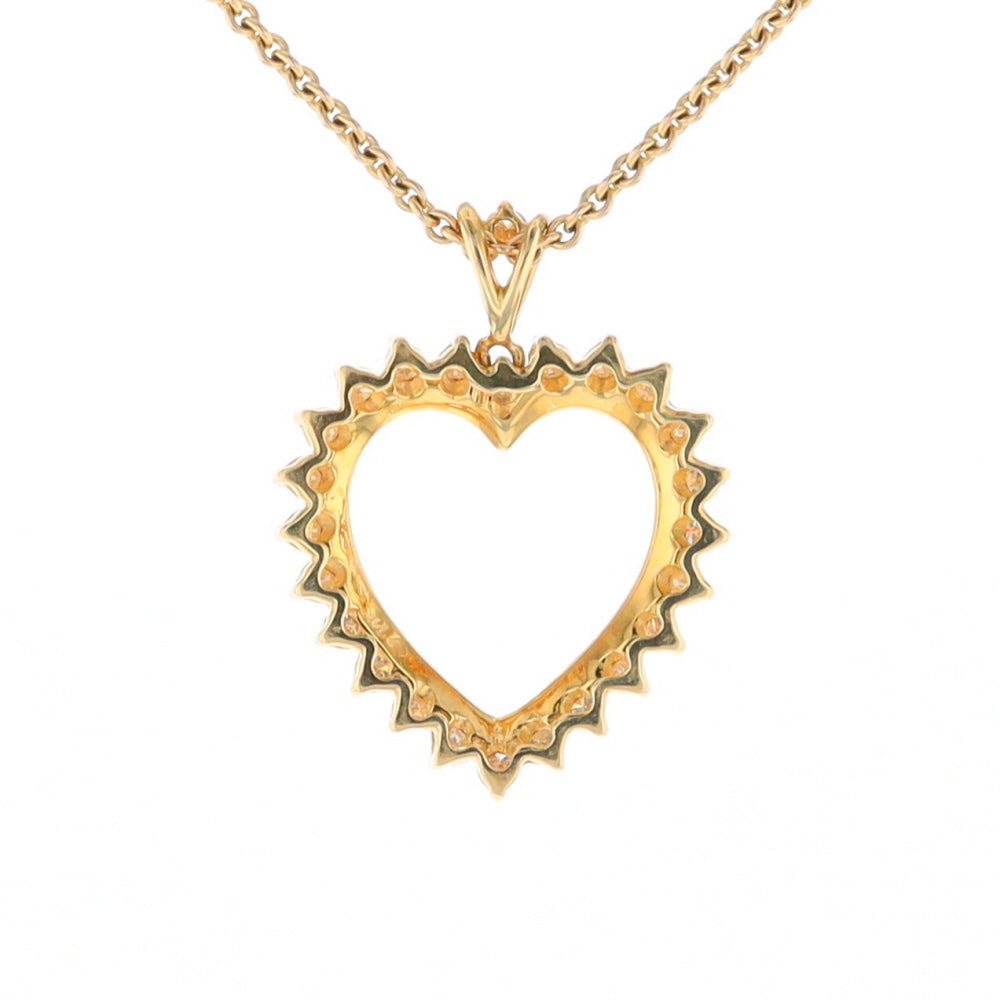 Diamond Halo Heart Pendant