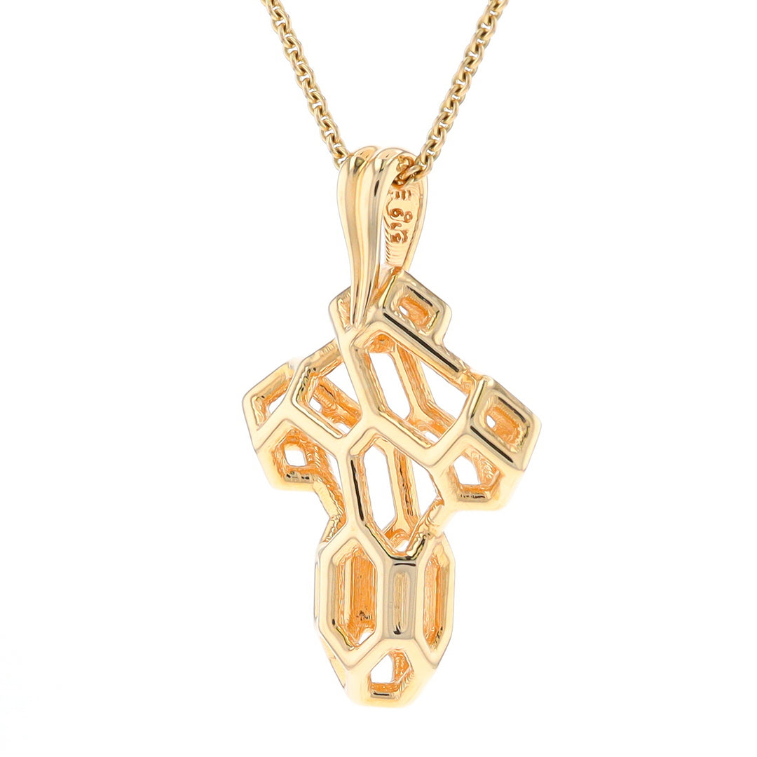 Voronoi Cross Pendant