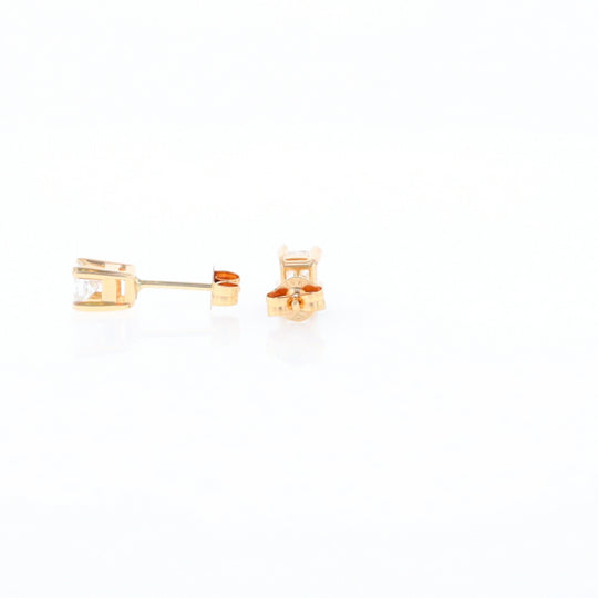 0.48ctw Princess Cut Diamond Studs