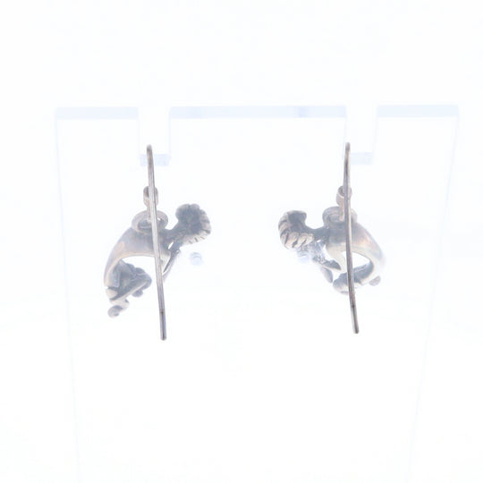 Silver Kokopelli Dangle Earrings