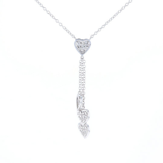 14K Triple Heart Necklace