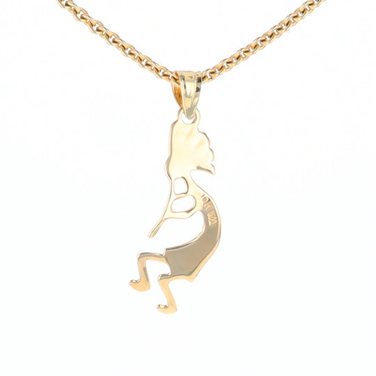 Black Hills Gold Yellow & Rose Gold Kokopelli Pendant