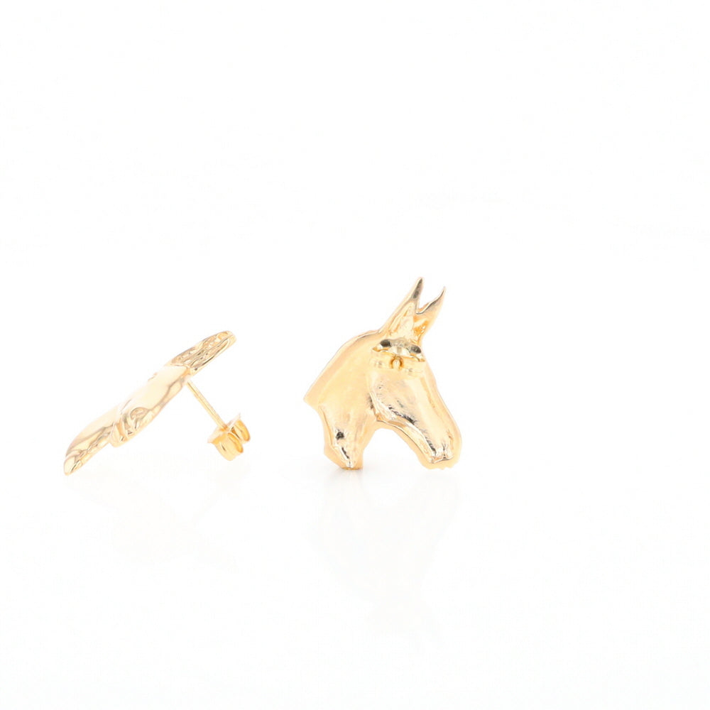 Gold Donkey Earrings