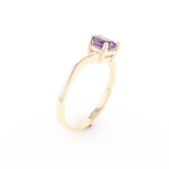 Heart Amethyst Ring