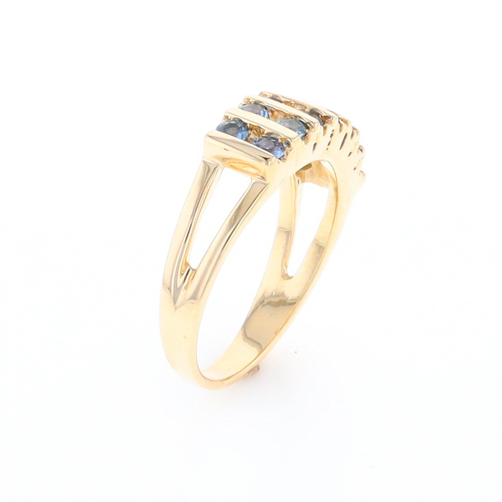 Channel Set Sapphire Ring