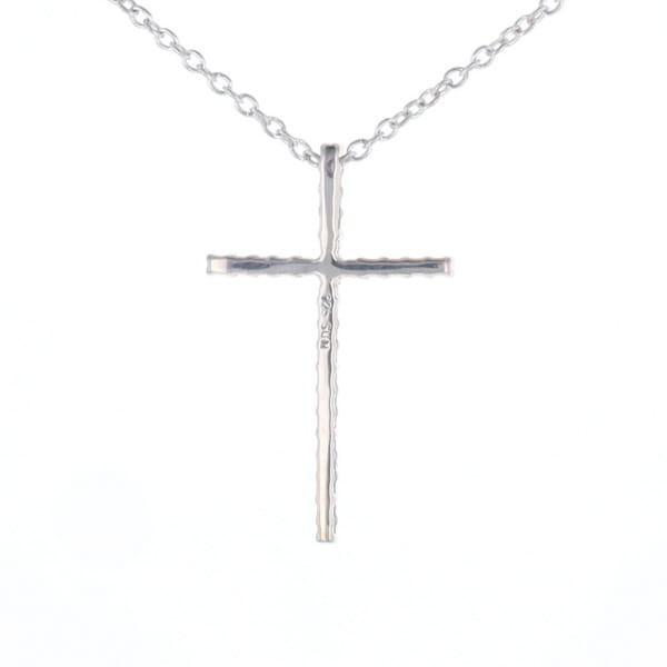 Thin Diamond Cross Necklace