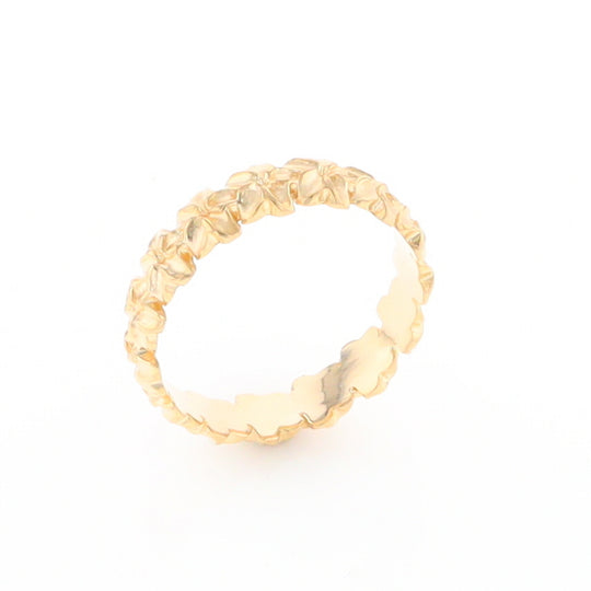 Gold Flower Eternity Ring