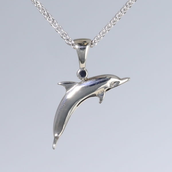 Opal Pendant Inlaid Sea Life Dolphin