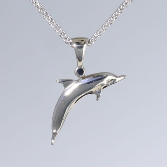 Opal Pendant Inlaid Sea Life Dolphin
