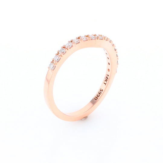 Rose Gold Diamond Wedding Band