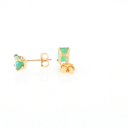 Emerald Stud Earrings