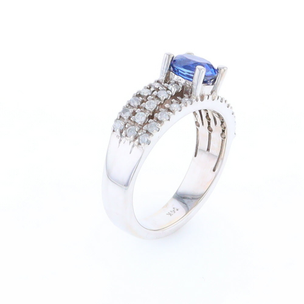 Sapphire Triple Band Ring