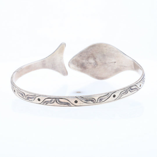 Halibut Fish Engraved Cuff Bracelet