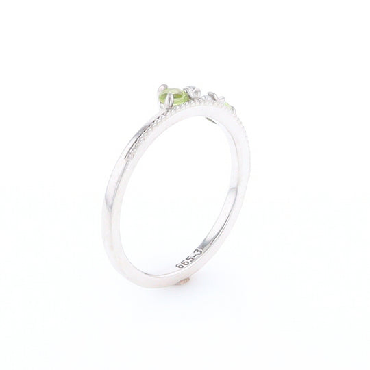 Peridot & Diamond Mother's Ring